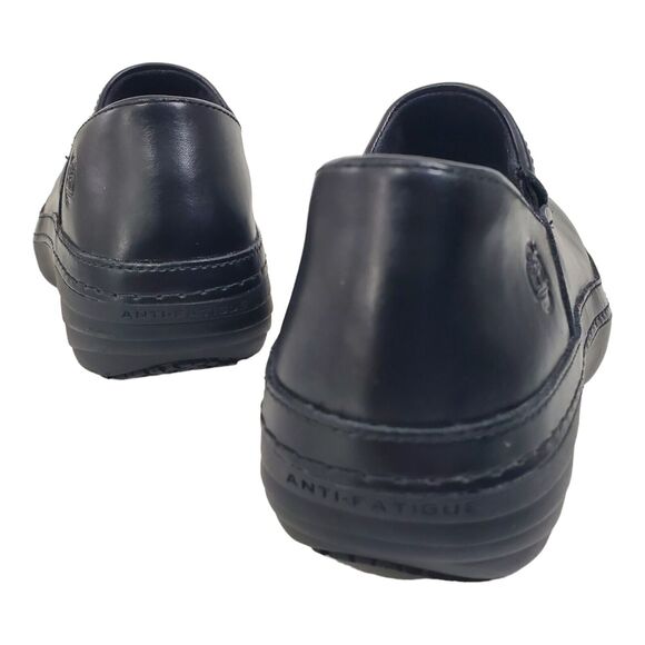 TIMBERLAND PRO Shoes Womens Size 5.5 Black Leather Slip On Nursing Clogs 39689 - Picture 4 of 11